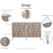 Manhattan Comfort 2-Piece DUMBO  5-Drawer Tall Dresser and DUMBO 10-Drawer Double Tall Dresser in White and Grey 2-DB04-WG - alternate 2